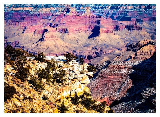 Desert view at Grand Canyon national park, USA Art Print by Timmy333