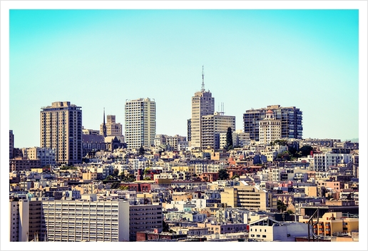 buildings at San Francisco, USA Art Print by Timmy333