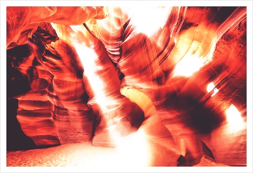 sunlight in the cave at Antelope Canyon,USA Art Print by Timmy333
