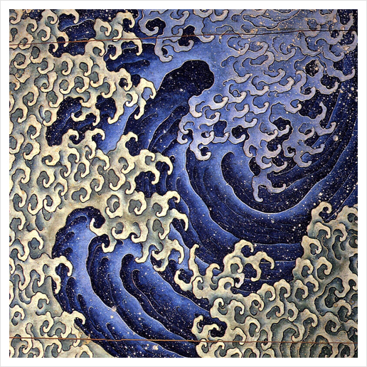 Masculine Wave Art Print by Katsushika Hokusai