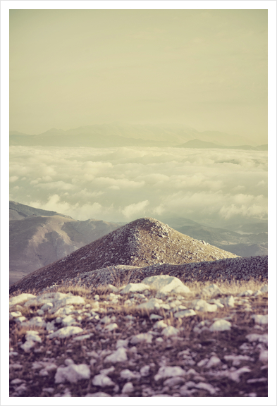 Mountains in the background IV Art Print by Salvatore Russolillo