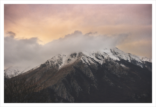 Mountains in the background XX Art Print by Salvatore Russolillo