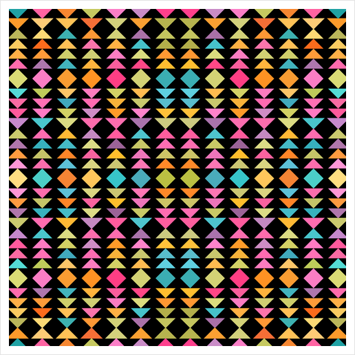 Lovely Geometric Pattern Art Print by Amir Faysal