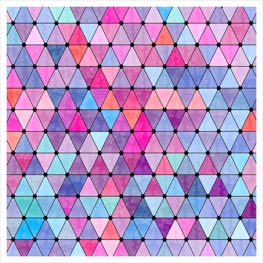 Lovely Geometric Background #2 Art Print by Amir Faysal