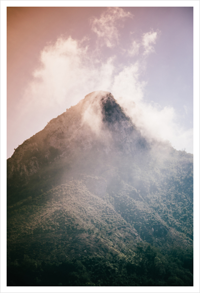 Mountains in the background XIX Art Print by Salvatore Russolillo