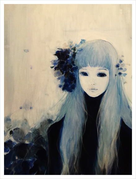 Blue 37 Art Print by Ai Natori