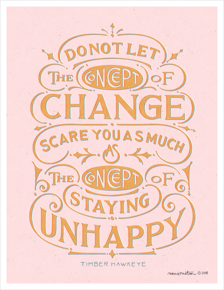 Concept of Change Art Print by noviajonatan