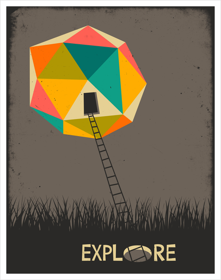 EXPLORE Art Print by Jazzberry Blue