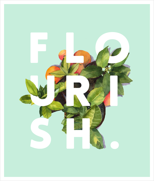 Flourish Art Print by Uma Gokhale