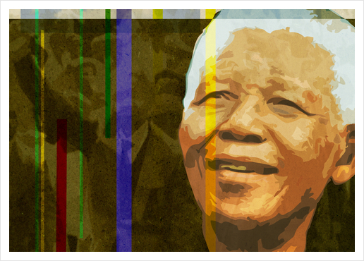 Mandela Art Print by Vic Storia