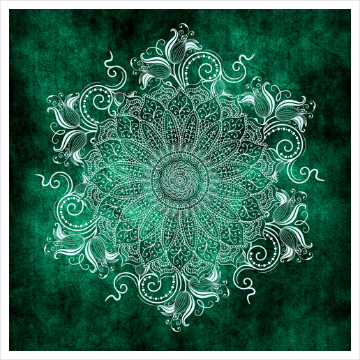 Mandala - Mint Art Print by aleibanez