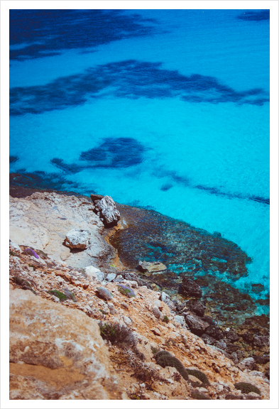 The blue lagoon Art Print by Salvatore Russolillo