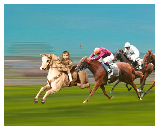 The Race Art Print by tzigone