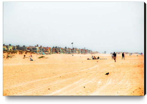 Sandy beach scenic at Oxnard Beach California USA Canvas Print by Timmy333