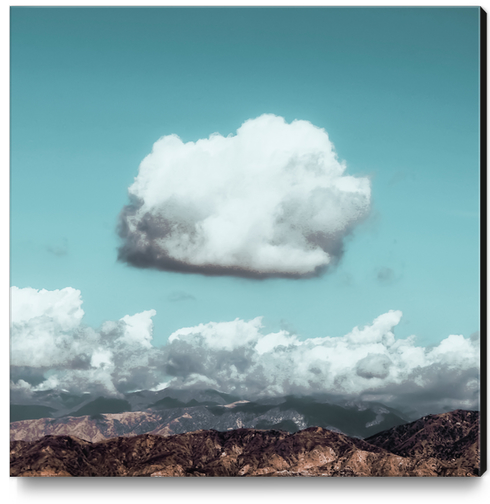 Hiking trail with mountain view and blue cloudy sky to Hollywood sign Los Angeles California USA Canvas Print by Timmy333