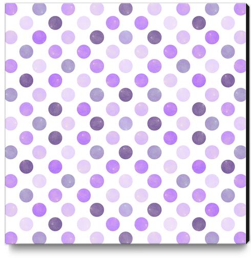 Watercolor Polka Dots  Canvas Print by Amir Faysal