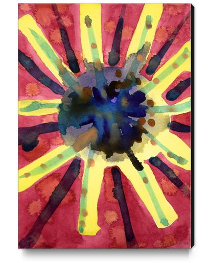Explosive Sun Canvas Print by Heidi Capitaine