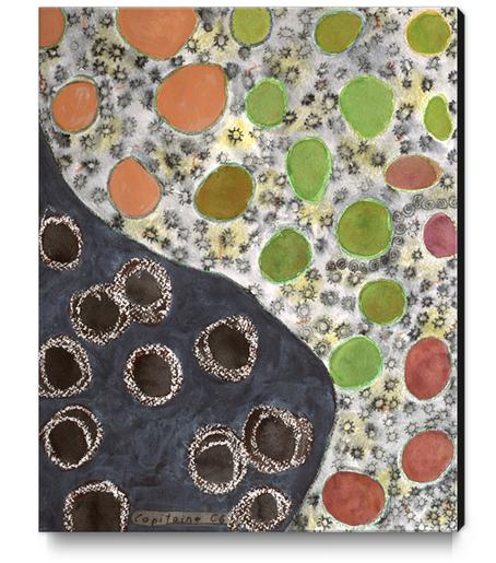 Playful Yin and Yang Pattern Canvas Print by Heidi Capitaine