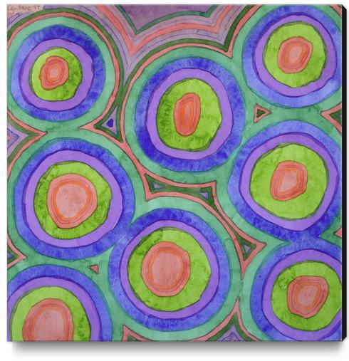 Spreading Love Circle Pattern Canvas Print by Heidi Capitaine