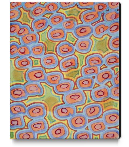 Pastel Colored Circles Pattern Canvas Print by Heidi Capitaine