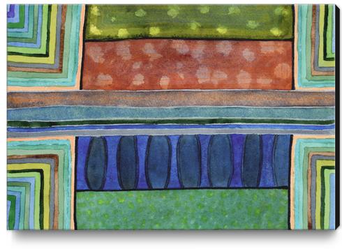 The Blue Balustrade Canvas Print by Heidi Capitaine