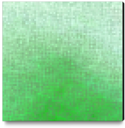 geometric pixel square pattern abstract background in green Canvas Print by Timmy333