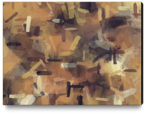 splash painting texture abstract background in brown Canvas Print by Timmy333