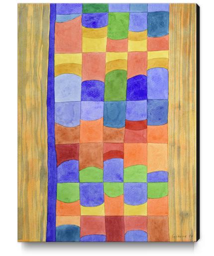 Rhythmic Color Tones between Wood  Canvas Print by Heidi Capitaine