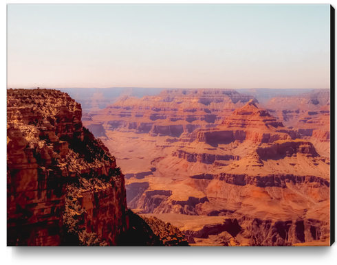 Desert in summer at Grand Canyon national park Arizona USA Canvas Print by Timmy333