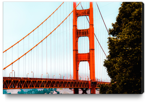 Closeup bridge at Golden Gate Bridge, San Francisco, USA Canvas Print by Timmy333