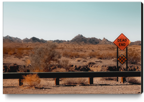 Mountains in the desert on the road trip in USA Canvas Print by Timmy333