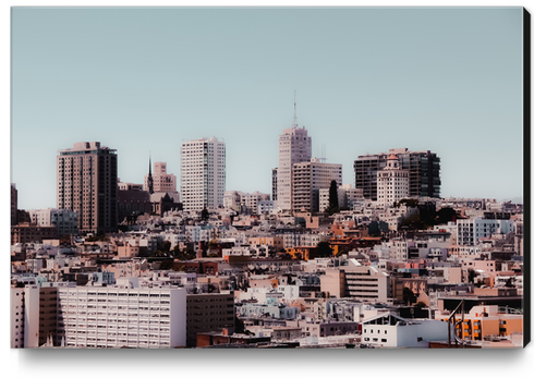 modern building in the city at San Francisco California USA Canvas Print by Timmy333