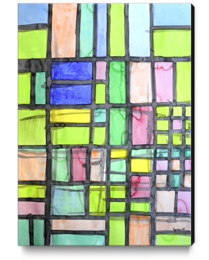 Homage to Mondrian Canvas Print by Heidi Capitaine