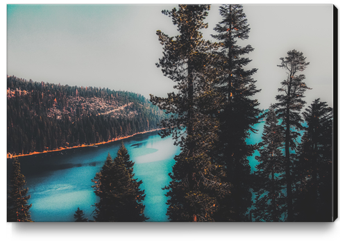 Lake view at Lake Tahoe Emerald Bay California USA Canvas Print by Timmy333