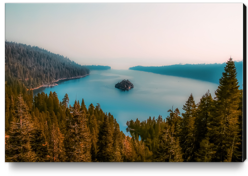 Lake view at Emerald Bay Lake Tahoe California USA Canvas Print by Timmy333