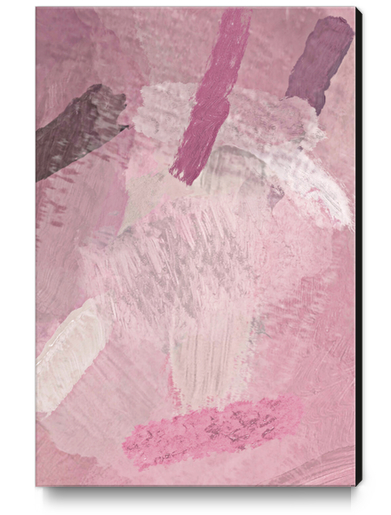 abstract splatter brush stroke painting texture background in pink Canvas Print by Timmy333