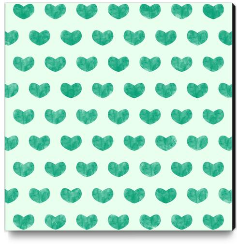 Cute Hearts X 0.1 Canvas Print by Amir Faysal