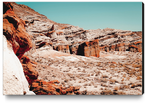 Mountain in the desert at Red Rock Canyon State Park California USA Canvas Print by Timmy333