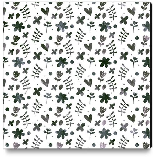 LOVELY FLORAL PATTERN X 0.3 Canvas Print by Amir Faysal