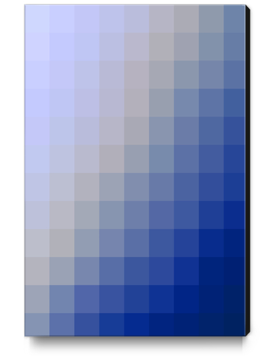 blue graphic design geometric pixel square pattern abstract background Canvas Print by Timmy333