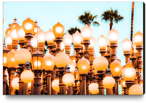 Urban Lights at LACMA art museum, Los Angeles, California, USA Canvas Print by Timmy333