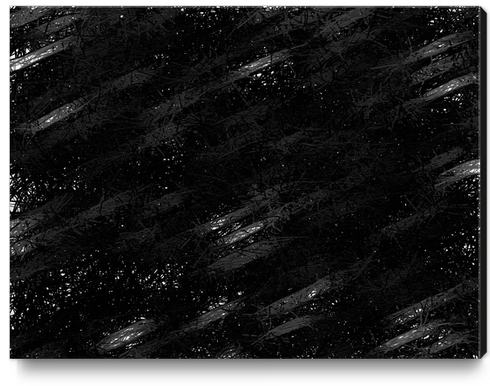 painting texture abstract background in black and white Canvas Print by Timmy333