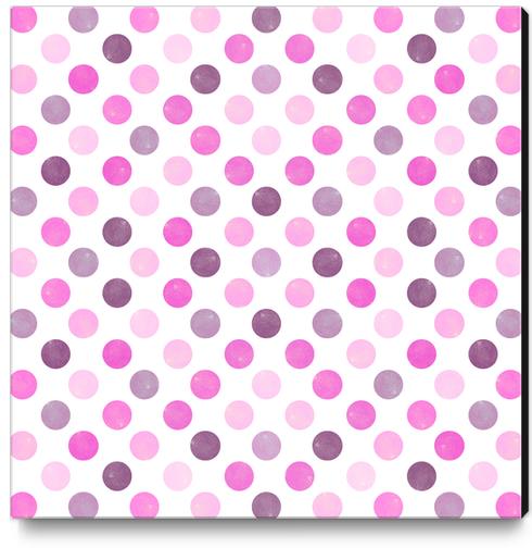 Watercolor Polka Dots #3 Canvas Print by Amir Faysal