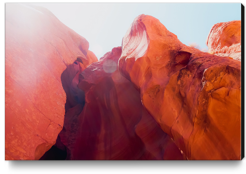 Sandstone texture in the desert at Antelope Canyon Arizona USA Canvas Print by Timmy333