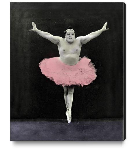 Sumo Ballet Canvas Print by tzigone