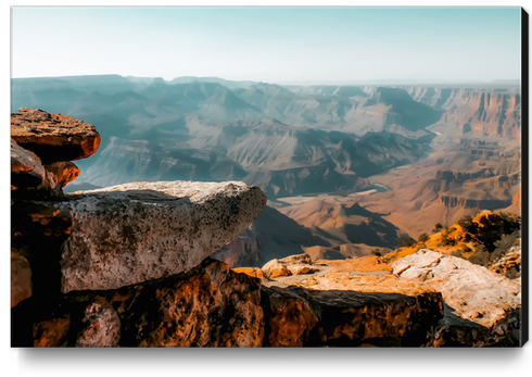 Desert view in summer at Grand Canyon national park USA Canvas Print by Timmy333