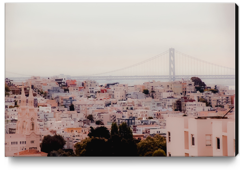 Buildings with bridge view at San Francisco California USA Canvas Print by Timmy333