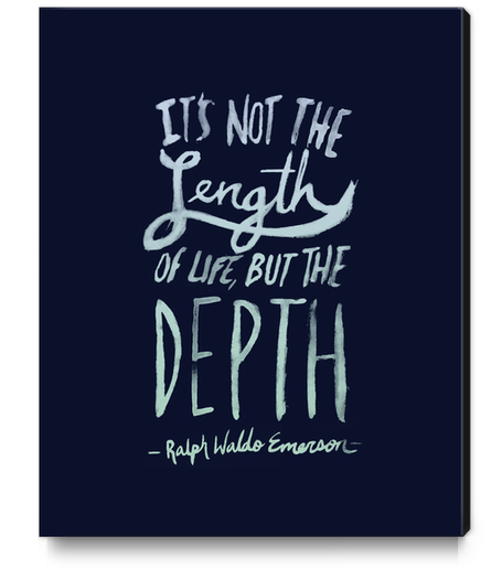 Depth Canvas Print by Leah Flores