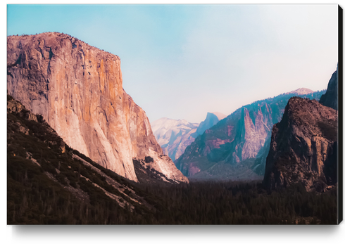 mountains scenic at Yosemite national park California USA Canvas Print by Timmy333