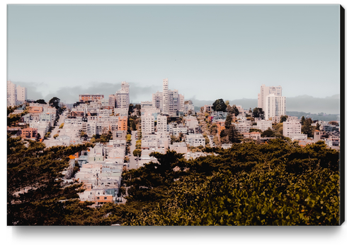 City view with blue sky at San Francisco California USA Canvas Print by Timmy333